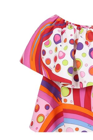 multicolor cotton top EMILIO PUCCI KIDS | PW5A92P0494437MC